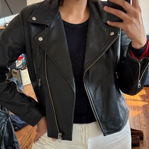 Women's Black Leather Jacket